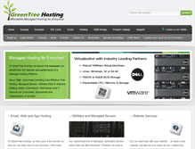 Tablet Screenshot of greentreehosting.com